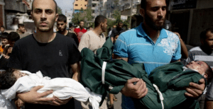 جيش الاحتلال الصهيوني يستهدف اطفال غزة 