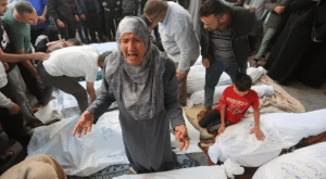 جثث الشهداء في شوارع غزة