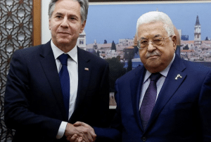 محمود عباس يستقبل بلينكن وزير الخارجية الأمريكي