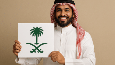 رموز شعار المملكة العربية السعودية ولماذا تم اختياره بهذا الشكل؟