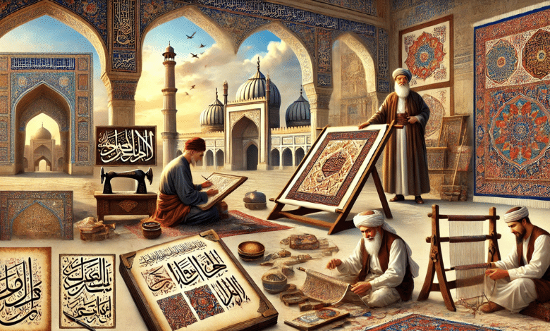 أنواع التراث الإسلامي في الفنون التقليدية من الخط إلى النقش