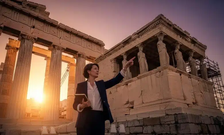 كيف تطورت فنون المعابد اليونانية؟
